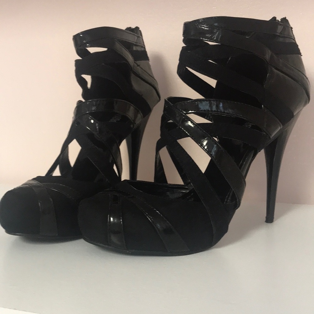 Charlotte Russe Super high heel strappy shoes 8